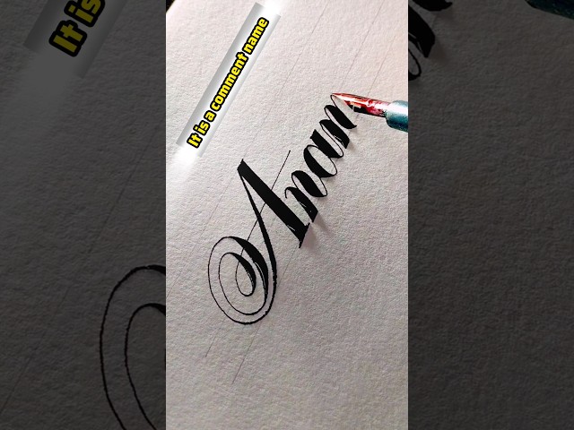 Cursive writing fountain pen 🖋️ calligraphy lettering #art #calligraphy #skills #satisfying #shorts