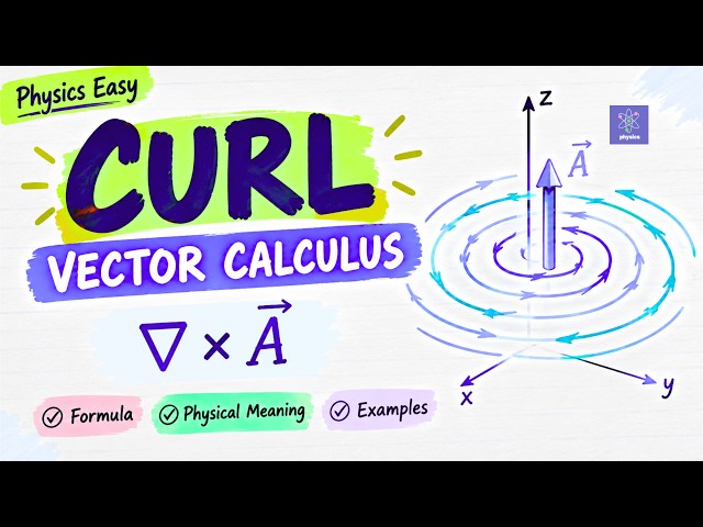 "Curl in Vector Calculus – Cartesian, Cylindrical & Spherical | Stokes' Theorem"