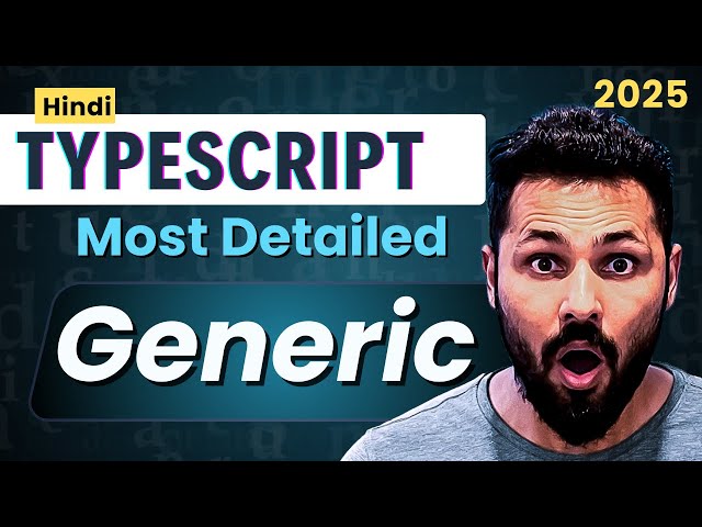TypeScript Tutorial in Hindi #32 Generic