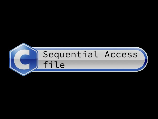 C programmer: Sequential Access file. Entering data into a file and outputting data from a file