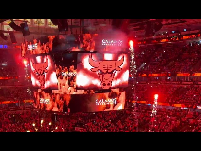 2022 PLAYOFFS Chicago Bulls Introduction Game 4 United Center 4K