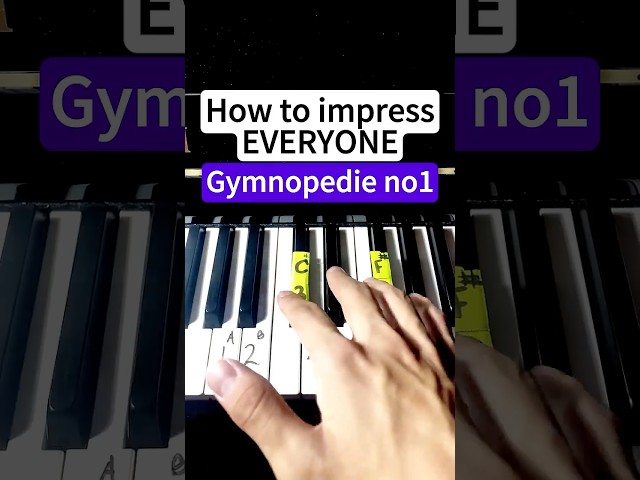 Gymnopedie no1 - easy piano tutorial