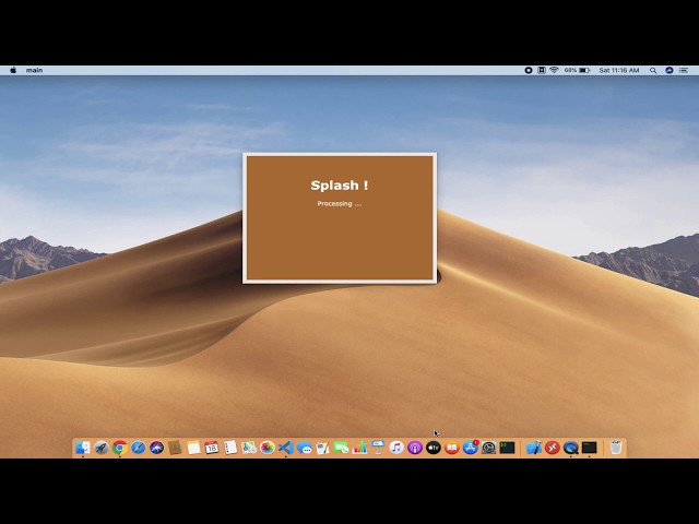 Add splash screen to your sciter appliaction