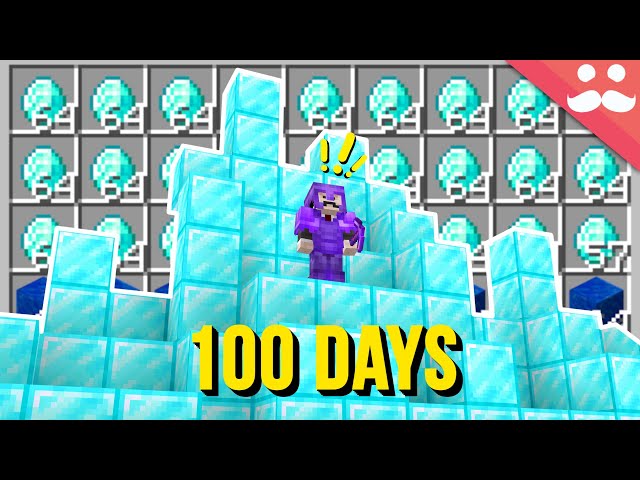 Mining for 100 Days in Minecraft