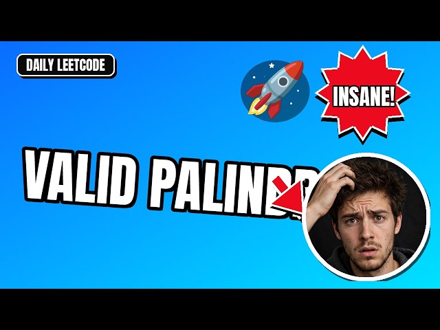 Valid Palindrome (LeetCode #125) — O(n) Python Solution