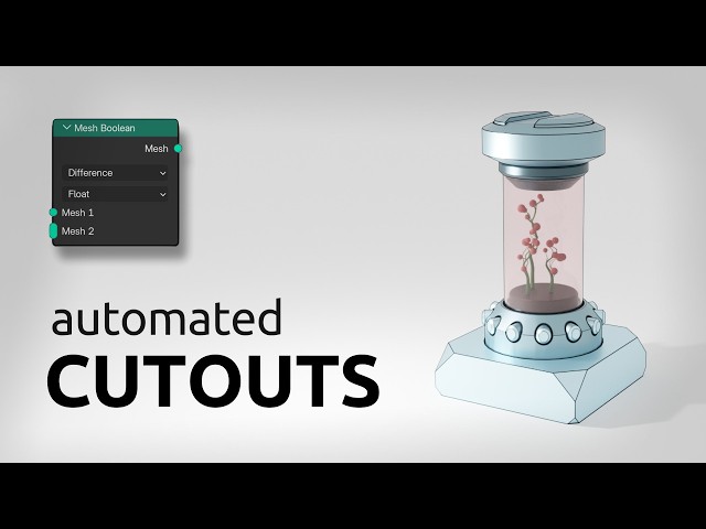 Blender Tutorial - Automated Cutouts with Geometry Nodes