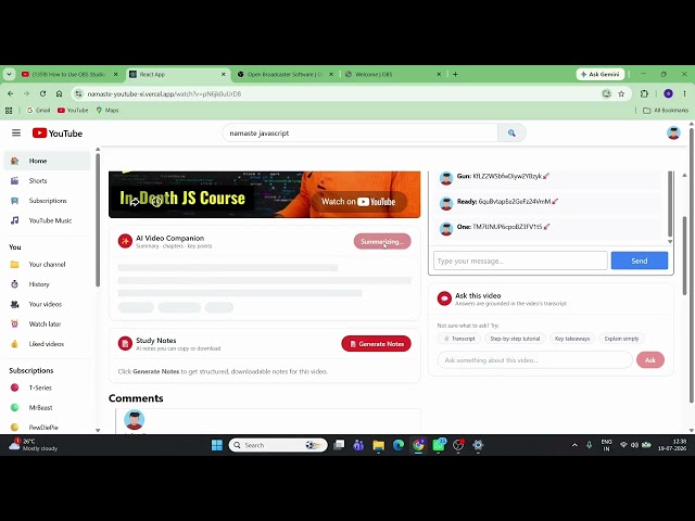 YouTube AI