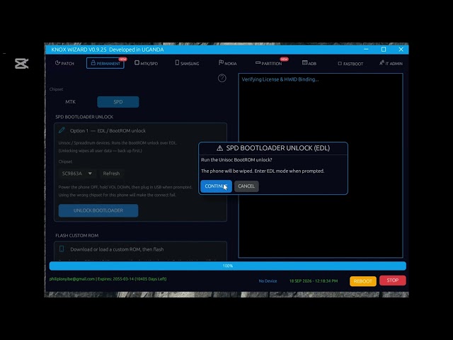 HOW TO PERMANENTLY UNLOCK THE BOOTLOADER FOR ALL SPD DEVICES