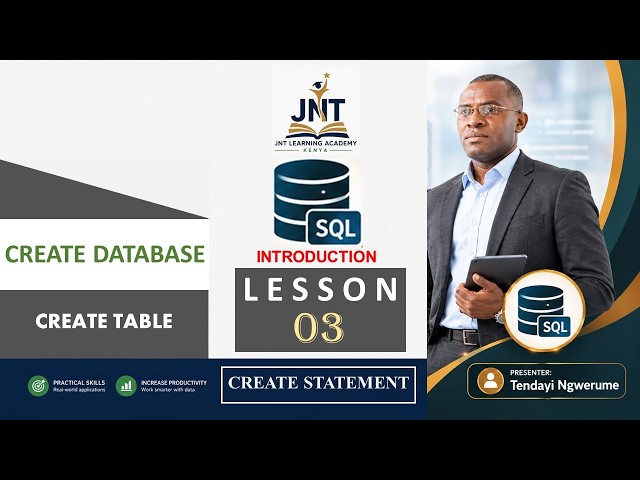 SQL Fundamentals: Lesson 3 – Creating Databases and Tables in MySQL. CREATE DATABASE, CREATE TABLE