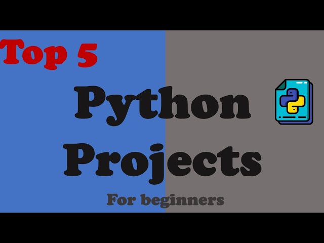 5 Easy Python Projects for Beginners