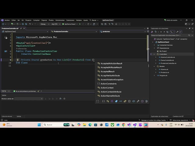 POEA – Clase 3  Desarrollo de Endpoints REST con Visual Basic  NET