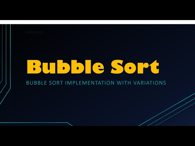 #Java #BubbleSort #Algorithm