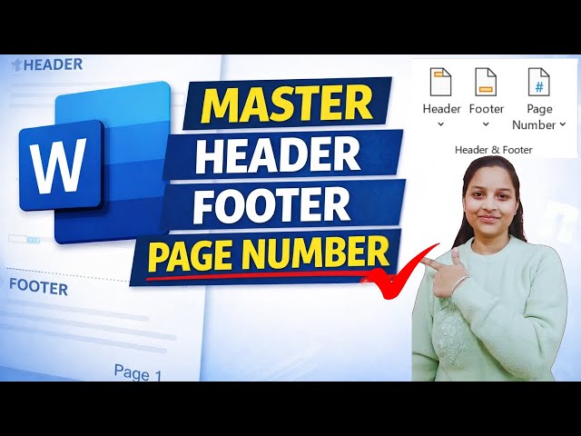 MS Word Tutorial : Master Header, Footer & Page Numbers
