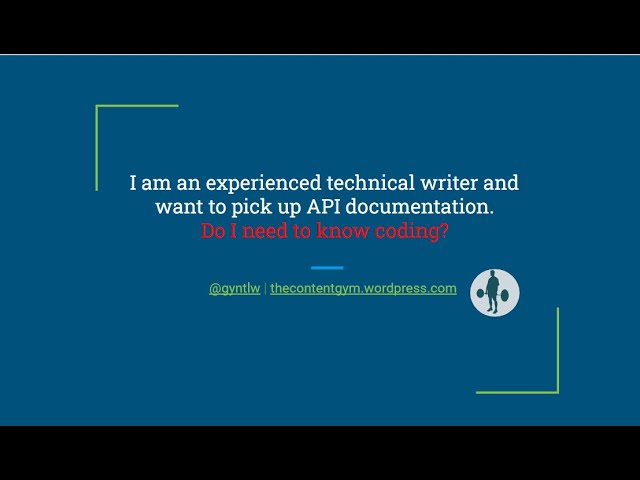 Do I need to know coding to do API documentation?