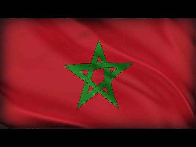 Morocco Flag Waving | Morocco Flag Background Video