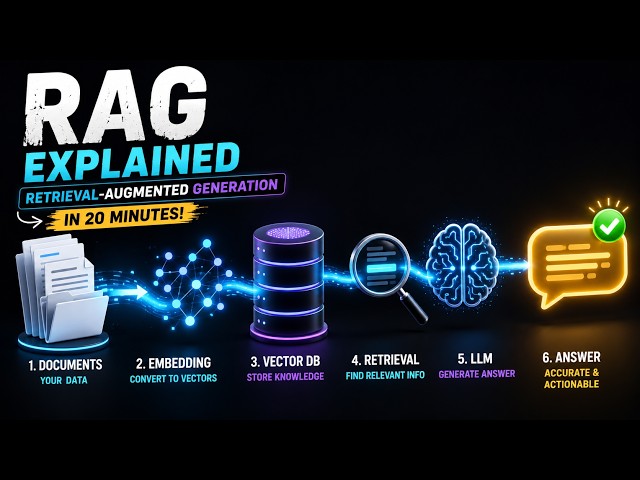 RAG Explained in 20 Minutes 🚀 Build a RAG AI Agent from Scratch 🤖