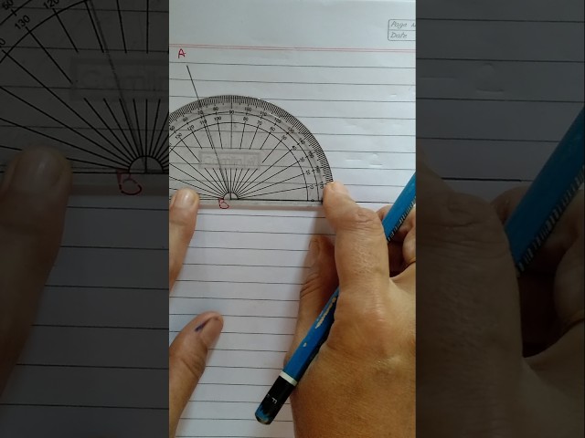 How to measure a angle with protractor #easymaths #angle #subscribe #like #comment