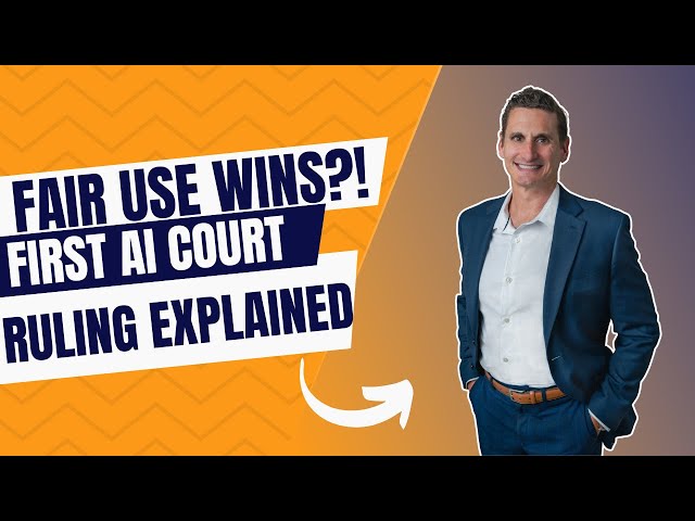 Judge Rules AI Training Can Be Fair Use — Major Win for Anthropic & LLMs