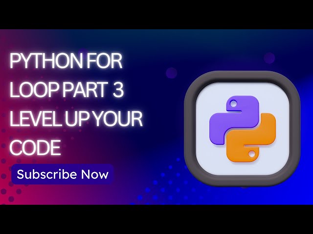 Python for Loop Part-3 | Loop Control Statements (break, continue, pass)