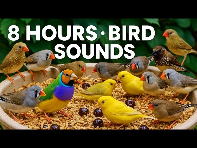8 Hours of Calming Finch Bird Sounds for Sleep, Study & Relaxation