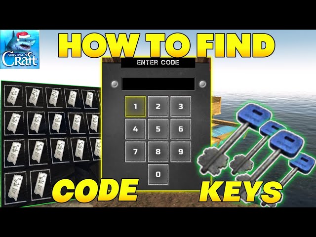 How to Find Island Keys and Codes - Survival and Craft: Multiplayer #survivalandcraft
