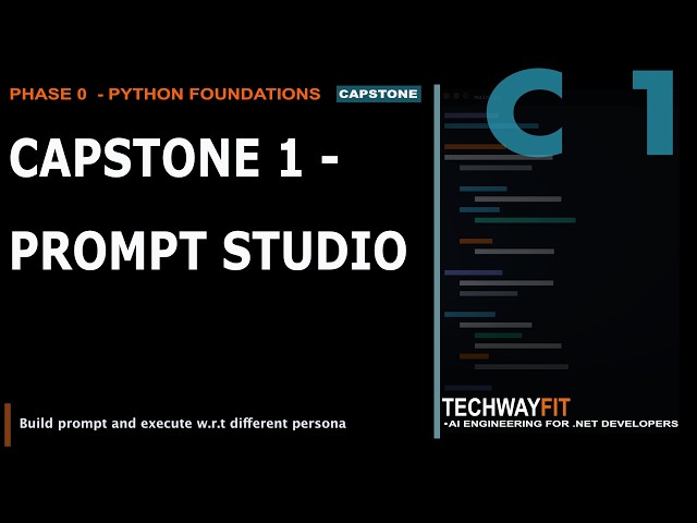 Mastering Python for AI: Building a Production-Ready Prompt Studio Capstone