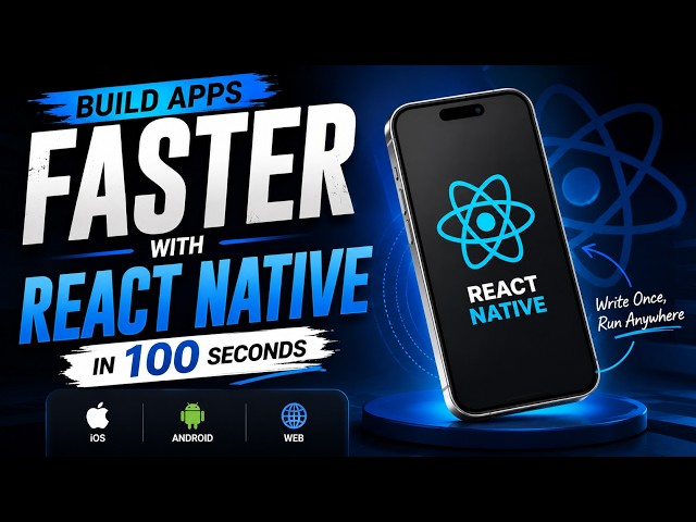 React Native in 100 Seconds – Build iOS & Android Apps with One Codebase