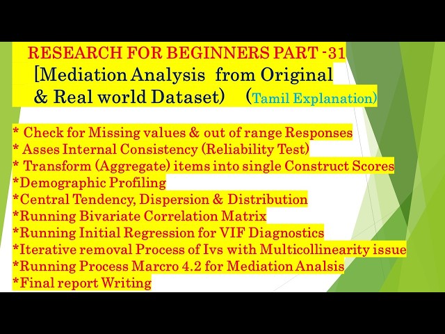 Research Made Simple for Beginners | தொடக்க ஆராய்ச்சியாளர்களுக்கான எளிய Research Guide/part -31