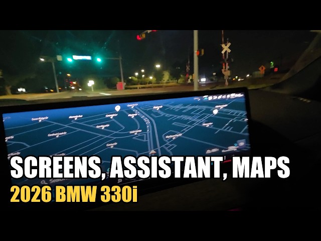 2026 BMW 330i Screens, Voice Assistant, BMW Maps vs Google Maps, Parking Assist