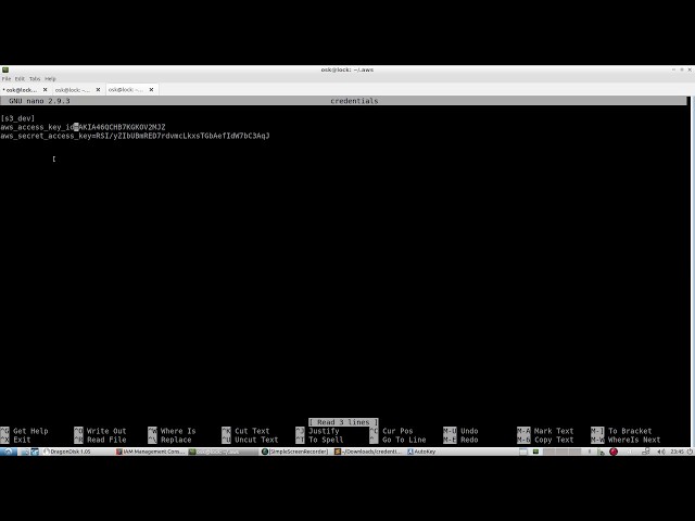 AWS & Python: AWS Credential File with Access and Secret Keys. (Part 3 of 4)