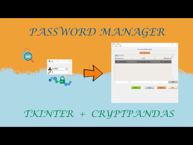 MAKE YOUR OWN PASSWORD MANAGER [PYTHON+TKINTER GUI]