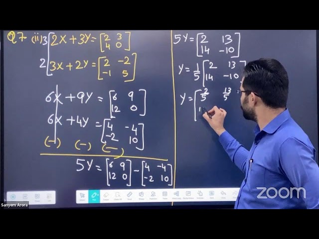 Class 12 Matrices Maths & Applied Maths | Ch-3 | #03(1) | Ex-3.2 (Q7)