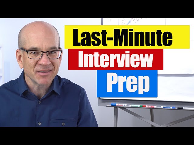 FASTEST Way to Prepare for a Job Interview (Last Minute Interview Prep)