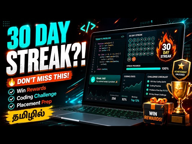 Unstop 30 Day Coding Streak Explained in Tamil | Complete Guide
