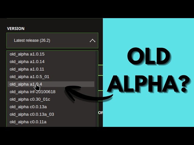 How to Play Minecraft Alpha in the Official Launcher