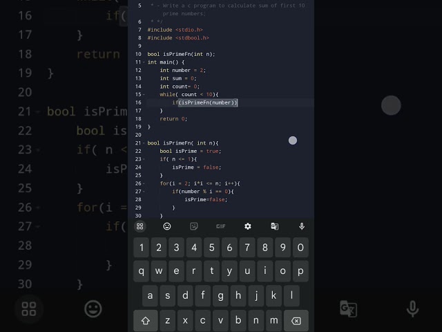 Sum Up the Primes! 🔍|First 10 Prime Numbers in C#Elkick #LearnC #PrimeNumbers  #CProgramming #Shorts