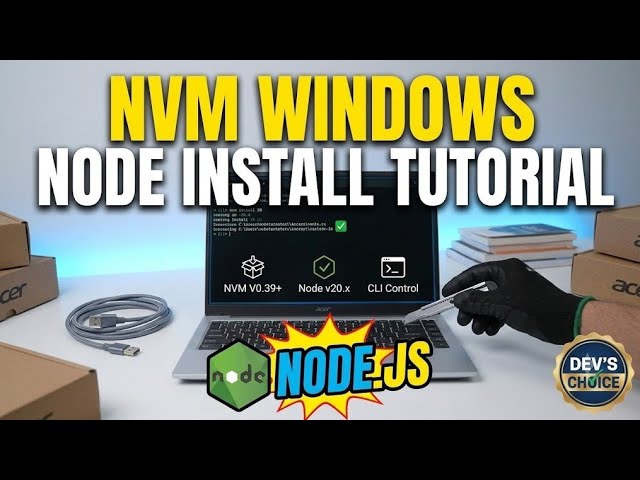 How to Install Node.js on Windows using NVM (Step-by-Step Guide)