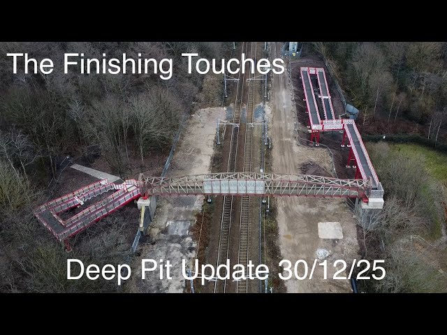 Wigan to Bolton Railway Electrification Scheme | Deep Pit Footbridge update 30/12/25
