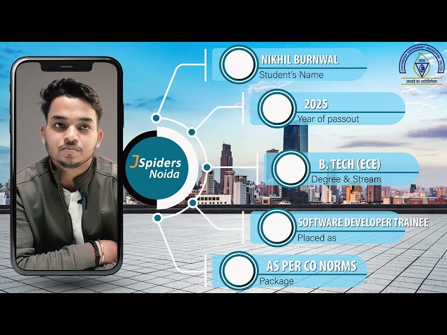 SOFTWARE DEVELOPER TRAINEE || JSPIDERS NOIDA || PLACED STUDENT REVIEW