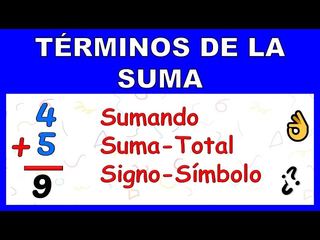 TERMS OF THE SUM