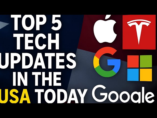 Today’s Top 5 Tech Updates in the USA (Latest 2025 News)#usa  #technews