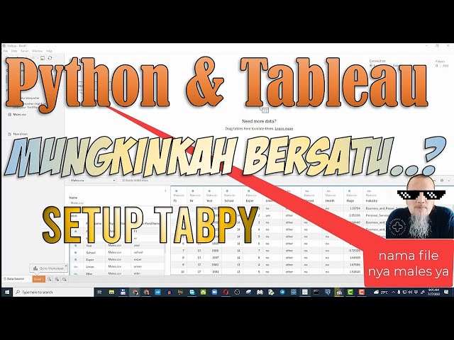 Python in Tableau (setup tabpy)