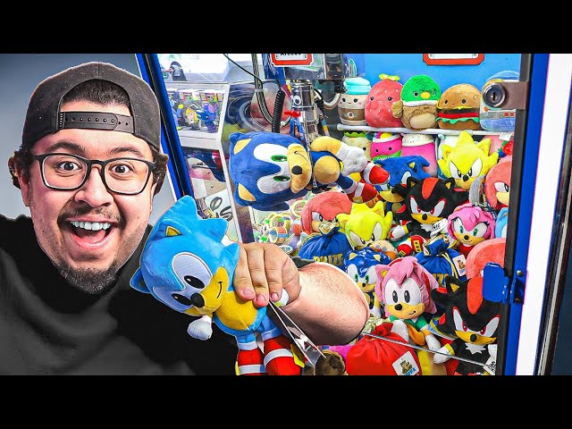 All SONIC 3 Plush Inside Claw Machine