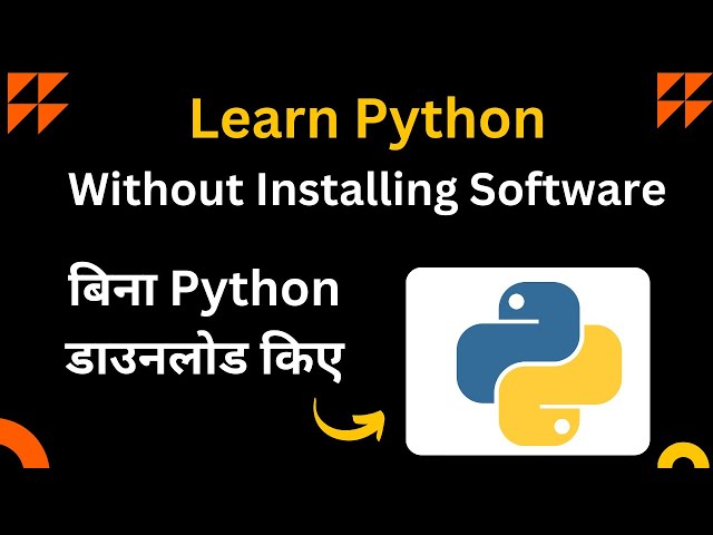Run Python without installing Software | Run Python in Browser | Learn Python Programming |