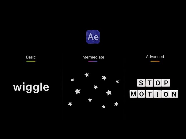 After Effects stop motion tutorial - Basic, Intermediate and Advanced techniques in 3 minutes