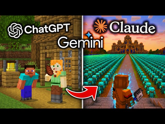 3 AIs Build a Minecraft Server From Scratch