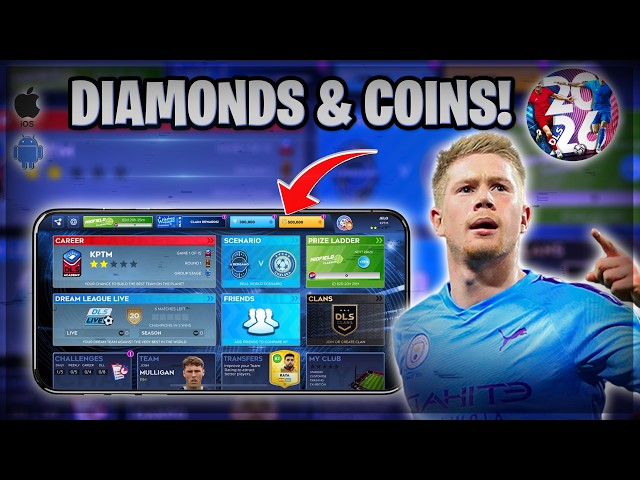 DLS 26 Hack/Mod apk - How to Get Free Diamonds & Coins in Dream League Soccer 2026 (iOS Android)