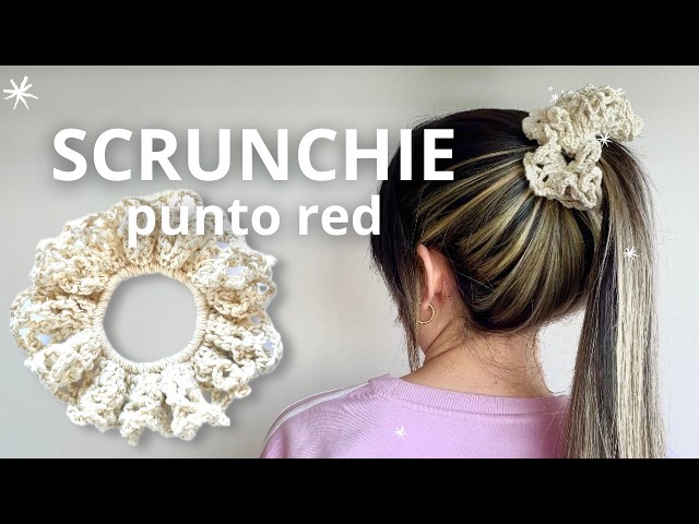 The Easiest and Most Elegant Hair Tie 😍🧶 Crochet with Net Stitch ✨ | Crochet Strand Tutorial
