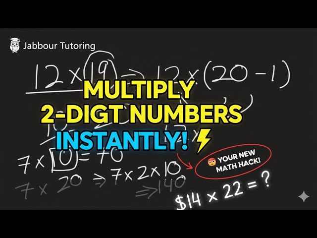 How to multiply 2 numbers quickly (beginner technique)