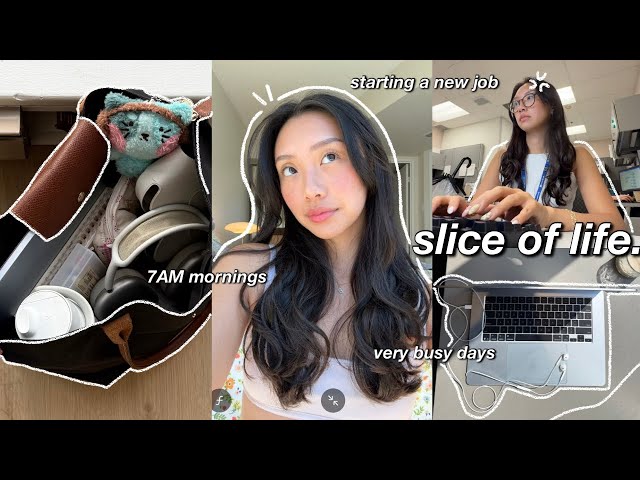 slice of life 💻 7AM productive days in my life, new job, morning routine & new book review